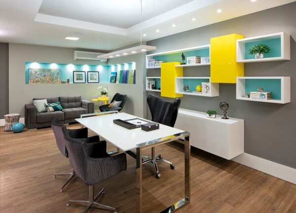 escritório decorado