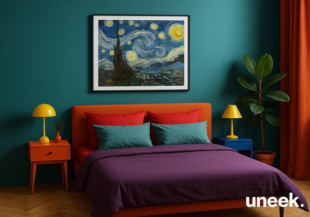 decorando a parede do quarto