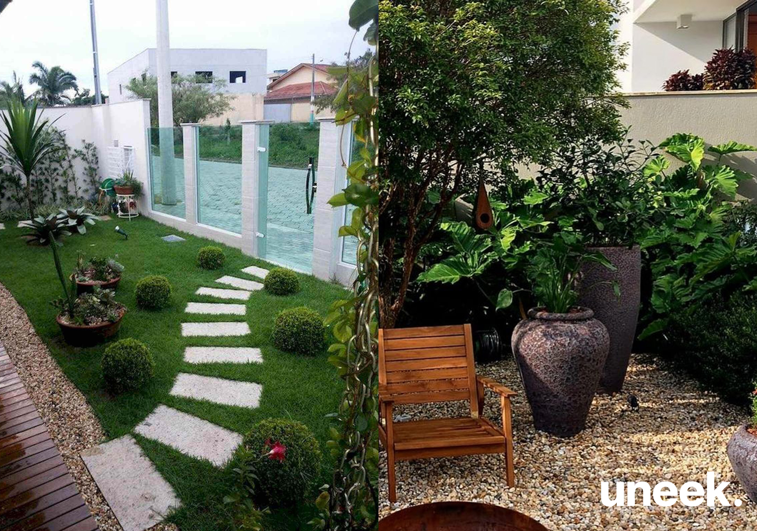 decoração de jardim